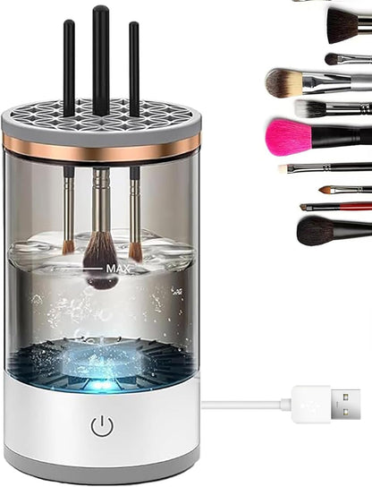 Electric Makeup Brush Cleaner Machine Cosmetic Brush Cleaner Automatic Spinning Blender Cleaner Machine Fit Makeup Brush