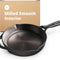 10-Inch Cast Iron Skillet, Organically Pre-Seasoned, Heavy-Duty Pan for Frying, Baking, Grilling, Indoor and Outdoor Cooking