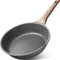 Nonstick Granite Frying Pan Skillet, Non Stick Omelette Fry Pans, Omelet Egg Pan, Stone Cookware Chef'S Pan, Induction Compatible, PFOA Free (Gray, 9.5 Inch)