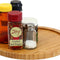 Bamboo Wooden Non-Skid Spinner for Kitchen, Pantry, Fridge, Cupboards, or Counter Organizing, Fully Rotating Organizer