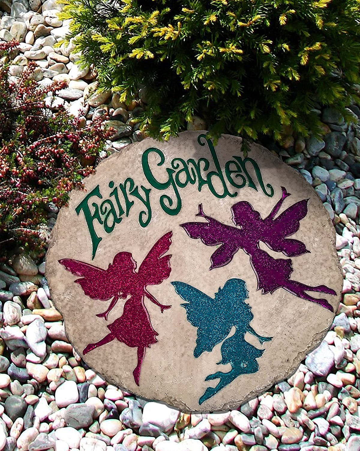 - Garden Décor - Home Sweet Dragonfly Stepping Stone - Decorative Stone for Garden