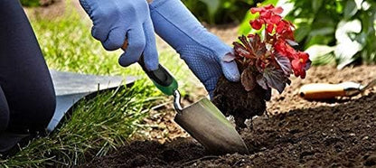 Bend-Proof Garden Trowel - Heavy Duty Polished Stainless Steel - Rust Resistant Oversized Garden Hand Shovel for Quicker Work - Digs through Rocky/Heavy Soils - Comfort Grip (1)