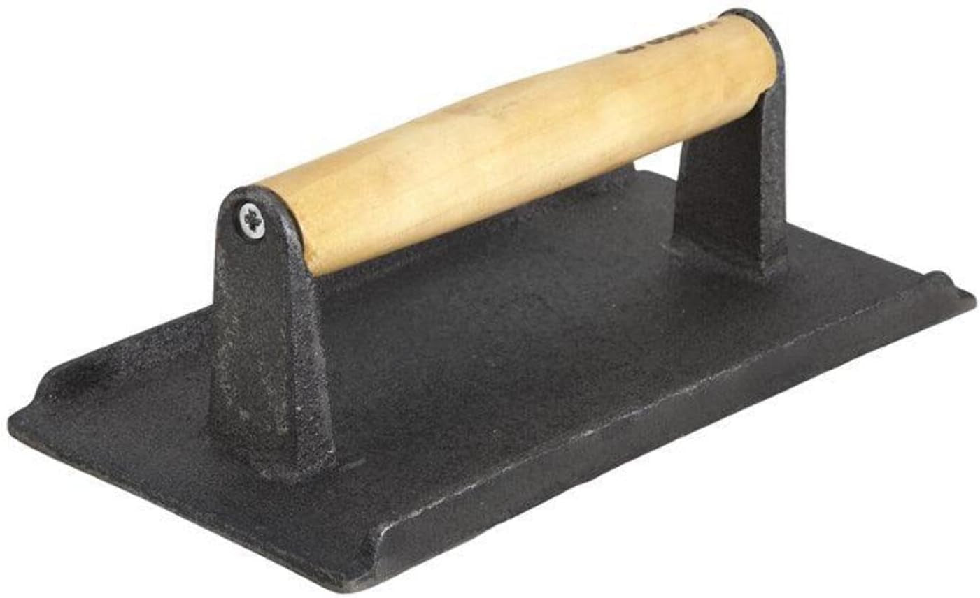 Cast Iron Steak Weight, 4.25-Inch by 8.25-Inch,Black, Tan,Medium